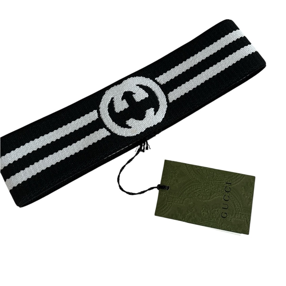Gucci Monochrome Striped Headband